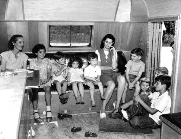 Waiting room in the Duval County dental trailer- Mayport, Florida (3311758650)